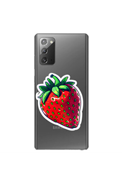 Other Samsung Note 20 strawberry Transparent Silicone TPU Θήκη