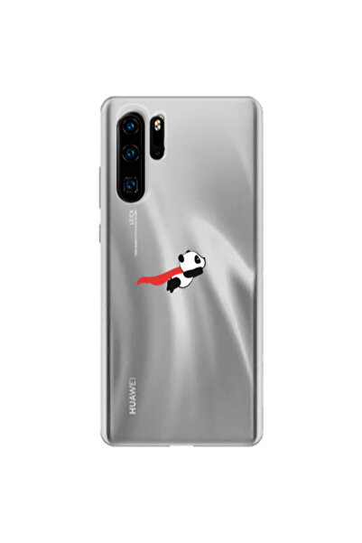 Other Huawei P30 Pro kite flying panda Transparent Silicone TPU Θήκη