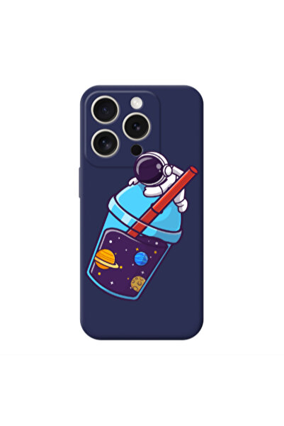 Other Apple iPhone 15 Pro Longing in space Dark blue Colored Silicone TPU Θήκη