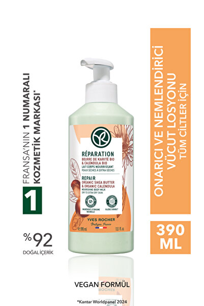Yves Rocher Tüm Ciltler İçin Onarıcı ve Nemlendirici Organik Shea Yağı İçerik...