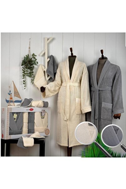 Roya Luxury 12-Piece Bathrobe Set 100% Cotton Comfort and Luxury