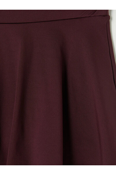 LC Waikiki Plum Color Elastic Waist Women's Sports Shorts Skirt
