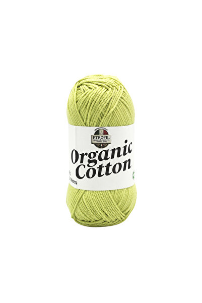 Etrofil Organic Cotton Knitting Yarn Light Green 100% Organic Cotton 50g 125m...