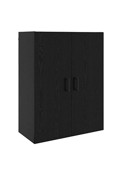 vidaxl Dulap de perete Stejar Negru 69,5 x 34 x 90 cm Lemn compozit
