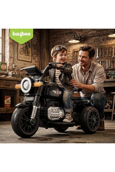 BAYBEE دراجة درافو تعمل بالبطارية للأطفال |   دراجة نارية كهربائية بثلاث عجلا...