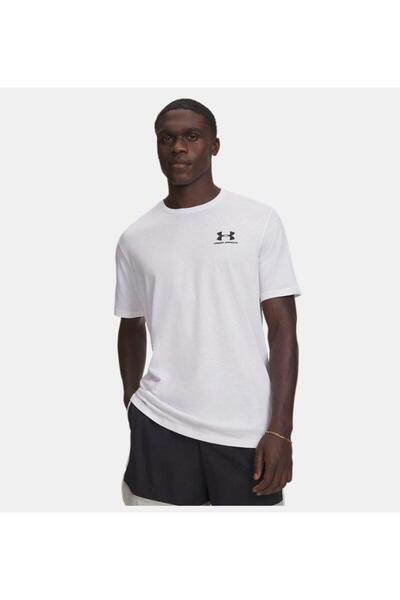 Under Armour تي شيرت رياضي أبيض للرجال من Sportstyle Lc Ss