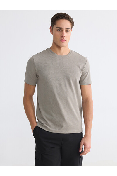 LC Waikiki Nevavm Differential Oval Collar Men's T-Shirt