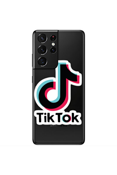 Other Samsung S21 Ultra Tik Tok Transparent Silicone TPU Θήκη