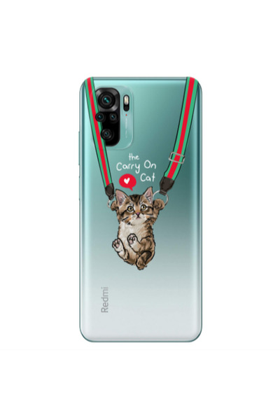 Other Xiaomi Redmi Note 10S Swinging cat Transparent Silicone TPU Θήκη