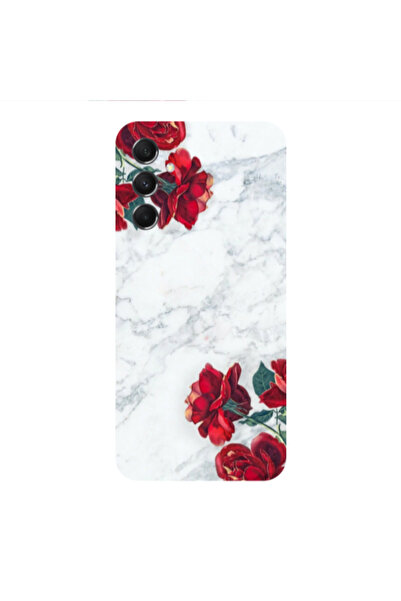 Other Samsung M34 red roses marble Transparent Silicone TPU Θήκη