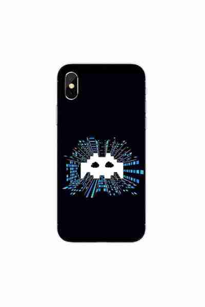 OEM Husa compatibila cu Apple iPhone X Silicon Gel Tpu Model Sky Invaders