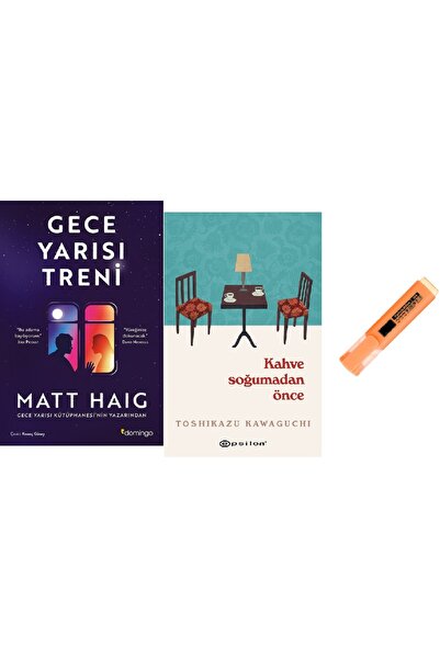 Epsilon Yayınevi Gece Yarısı Treni + Kahve Soğumadan Önce / 2 Kitap SET (KALE...