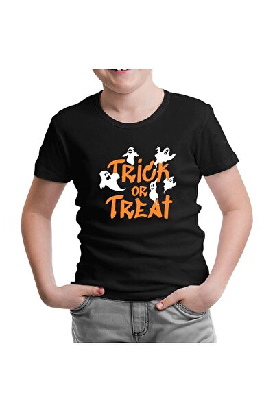 Lord T-Shirt تي شيرت للأطفال باللون الأسود - هل هو مزحة أم حلوى؟