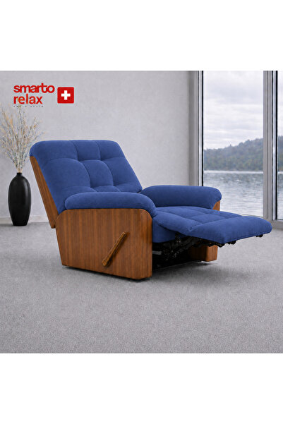 Smarto relax Ticino Manuel TV Koltuğu Ahşap Yan Panelli Polyester Kumaş Baba ...