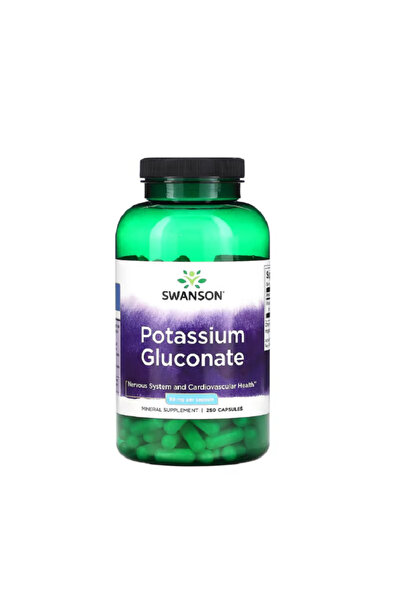 SWANSON Γλυκονικό Κάλιο 99mg 250 Κάψουλες