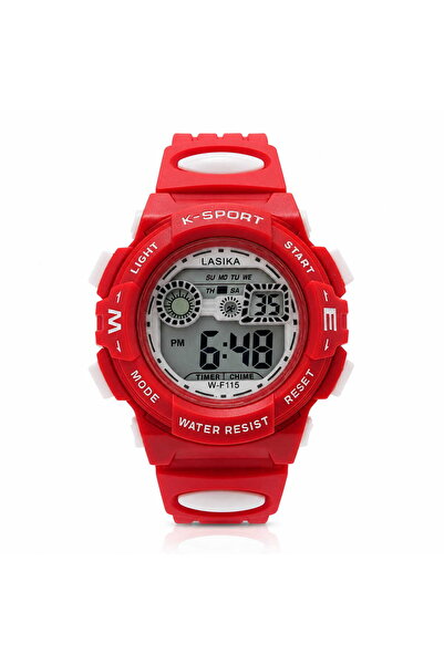 Watch Ceas sport pentru copii Lasika rosu electronic rezistent la apa LSK15