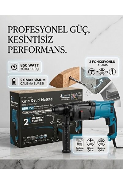PROFESYONEL KIRICI DELİCİ MATKAP 850WATT