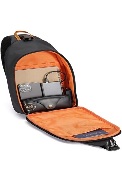 porodo Gaming Sling Bag with 20W USB-C Charging Outlet, 2 Compartments, Polye...