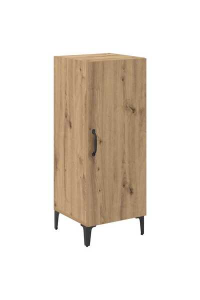 vidaxl Bufet Stejar Artizanal 34,5 x 34 x 90 cm Lemn compozit