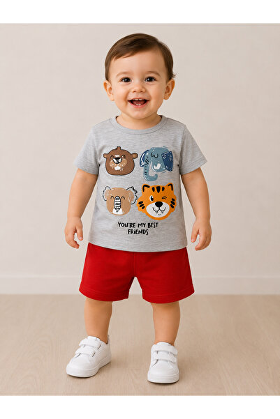 Melodikids Baby Boy Summer Shorts T-Shirt Set 100% Cotton
