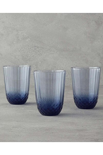 English Home >Vivid 3'lü Cam Bardak 225 Ml Lacivert