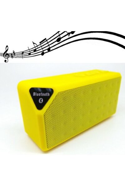 OEM X3 Μίνι Ηχείο Bluetooth, Handsfree, Ραδιόφωνο FM, TF/USB (OEM) (Κίτρινο)