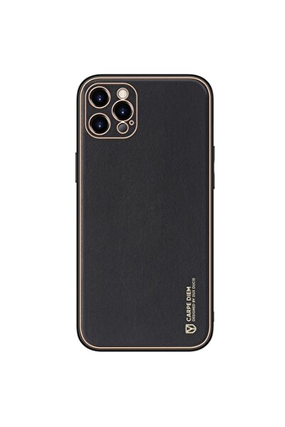 Dux Ducis Yolo Series Δερμάτινη θήκη για iPhone 12 Pro Max (Μαύρο)