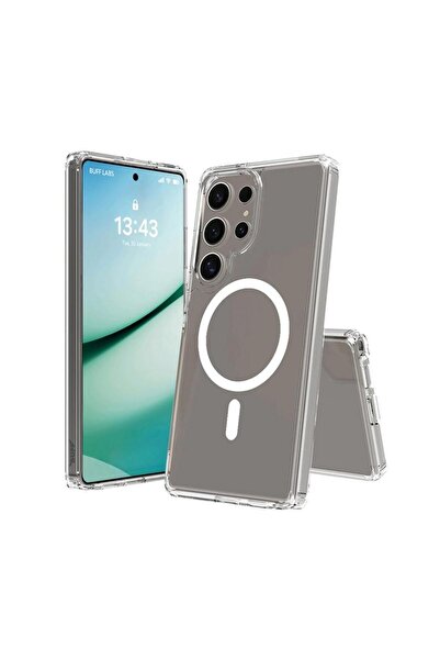 Buff Labs Galaxy S25 Ultra MagSafe Air Hybrid Kılıf - Şeffaf