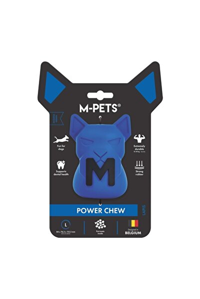 M-PETS Power Chew Rubber Dog Treat Toy Lapis (L)