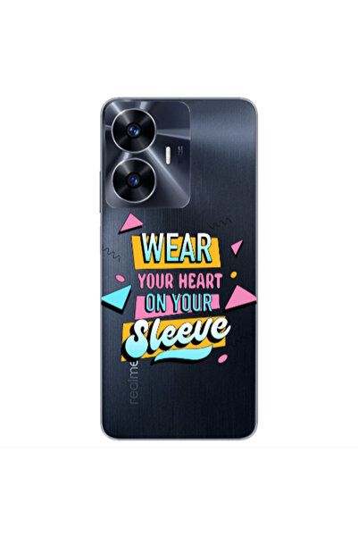 Other Realme Note 50 Wear Your Heart Transparent Silicone TPU Θήκη