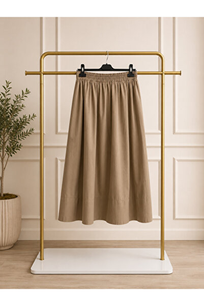 Sentez Ely Beli Lastikli Etek
