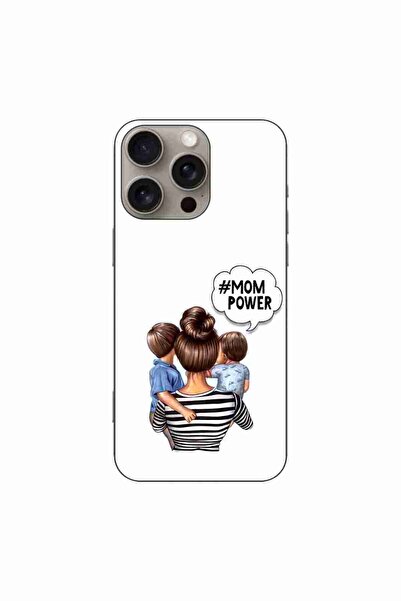 OEM Husa compatibila cu Apple iPhone 16 Pro Max Silicon Gel Tpu Model Mom of ...