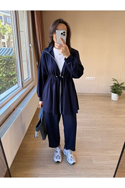 floral fashıon Modal Fabric Tracksuit Set Suitable for Women's Hijab Clothing...