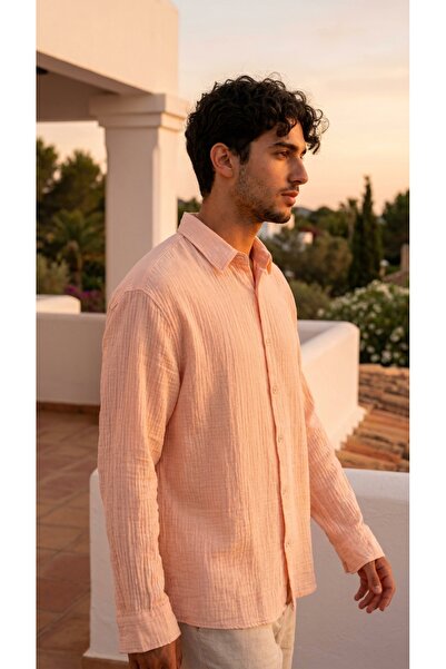 bombe Men's Linen Muslin Shirt
