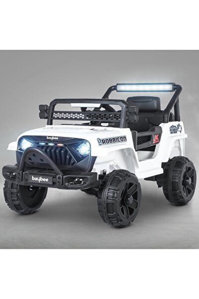 BAYBEE Turbo Battery Operated Electric Jeep Car with LED Light & Music, Recha...