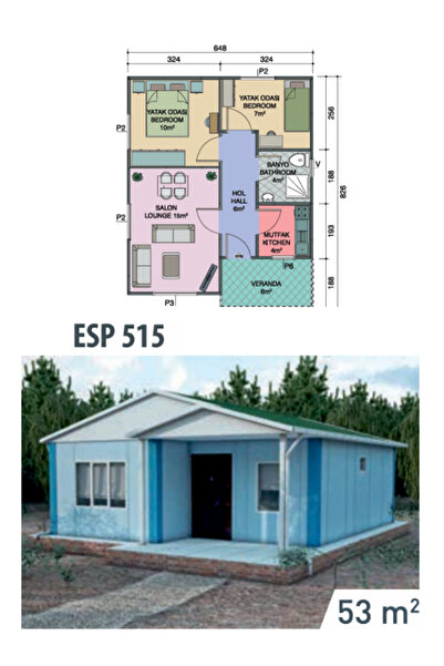 Atik Prefabrik ESP515 Prefabrik Ev