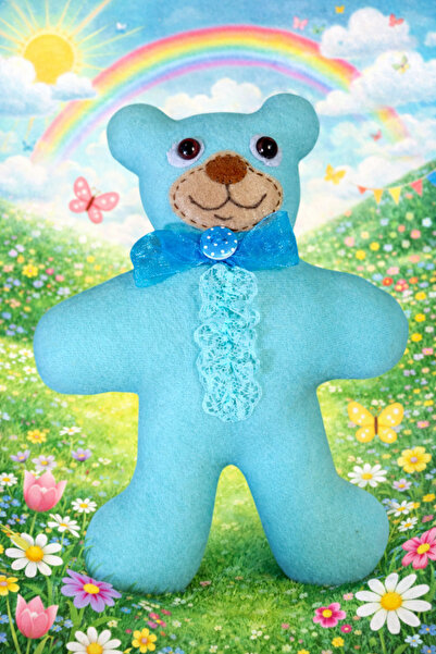 Lucille Craftshop Ursulet din fleece, lucrat manual, aprox 20 cm