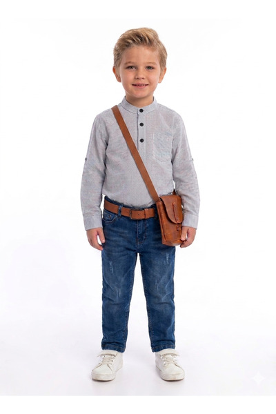 gülerçocuk Summer Boys' Shirt & Pants Set - Casual and Stylish