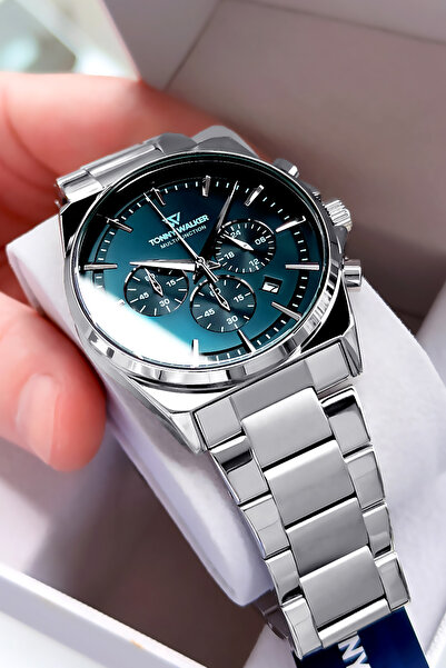 Tonny Walker Men's Watch - Silver Color - Steel Band - Water Resistant - All ...