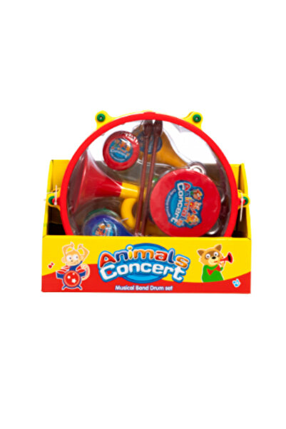 PlayFun Jucărie Instrumente muzicale - Set tobă, tamburi Sunete Muzicale Inte...
