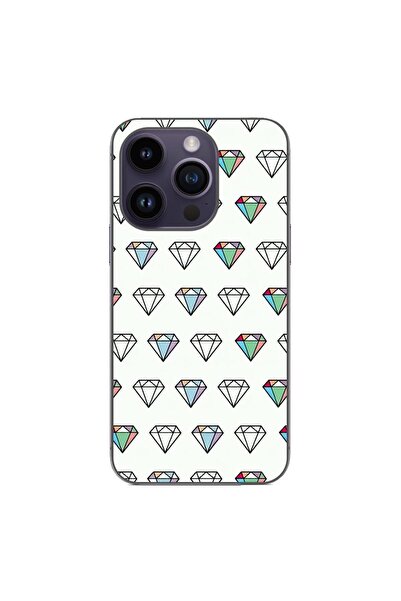 OEM Калъф, съвместим с Apple iPhone 15 Pro, силиконов гел TPU модел, с диаман...