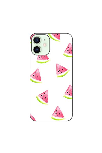 OEM Husa compatibila cu Apple iPhone 12 Mini Silicon Gel Tpu Model Summer Slices