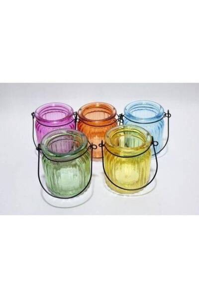 OEM Blue Glass Jar Candle Holder