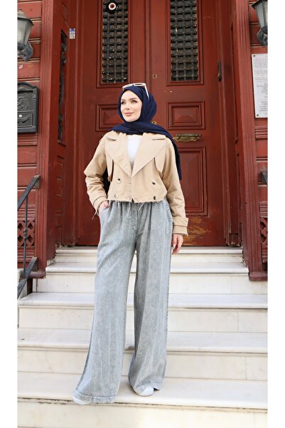 NİSUM MODA Široke pantalone od 100% pamuka