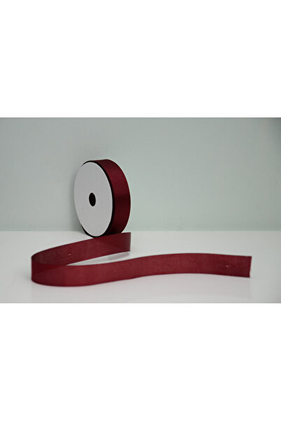 ÇINARASYADAHOME Bordo Saten Kurdele 2.5 cm x 1 Metre – Parlak Hediye ve Süsle...