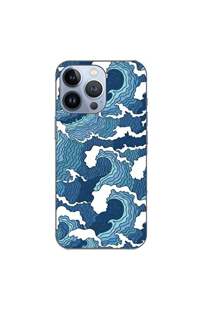 OEM Husa compatibila cu Apple iPhone 13 Pro Silicon Gel Tpu Model Crazy Waves