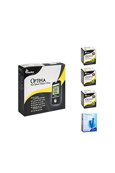 Optima Şeker Ölçüm Cihazı + 150 Strip + 100 Lanset