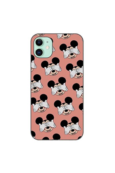 OEM Калъф, съвместим с Apple iPhone 11, силиконов гел TPU модел, с десен Мики...