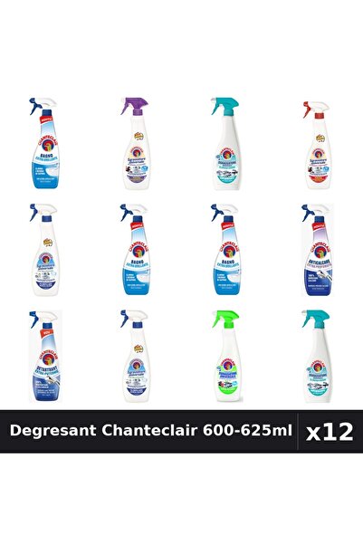 Chanteclair Set 12 Degresant Universal 600-625ml - 8 Arome, Anticalcar, Detar...