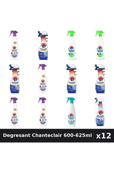Chanteclair Set 12 Degresant Universal 600-625ml - Mosc, Lămâie, Lavandă